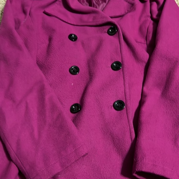Pink pea coat, New York & Co., medium - Picture 3 of 4